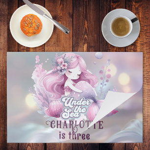 Magical Mermaid Children's Birthday Party Paper Pad