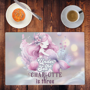 Magical Mermaid Children's Birthday Party Placemat