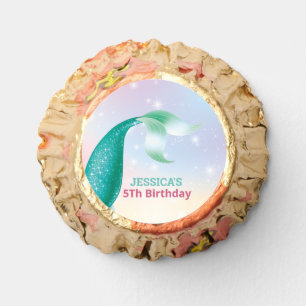 Magical Mermaid Green Tail 5Th Birthday Reese's Peanut Butter Cups