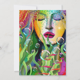 Magical Mermaid Holiday Card