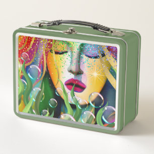 Magical Mermaid Metal Lunch Box