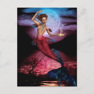 Magical Mermaid Moon Postcard