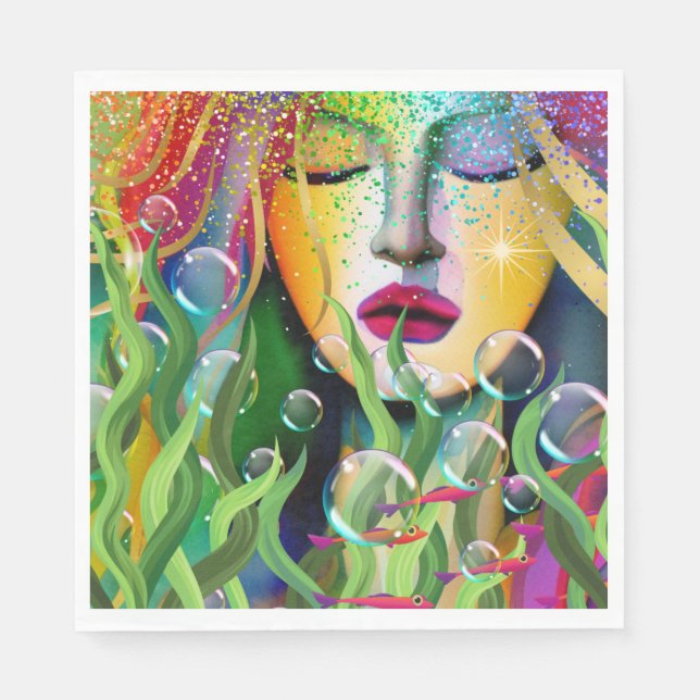 Magical Mermaid Napkins (Front)