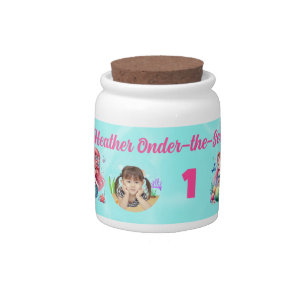 Magical Mermaid Onder-the-Sea 1st Birthday Candy Jar