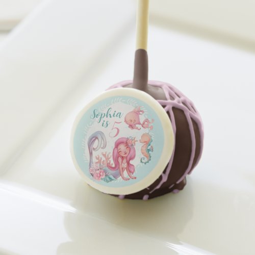 Magical Mermaid Party Birthday Cake Pops