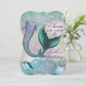 Magical Mermaid Party Invitations (Standing Front)