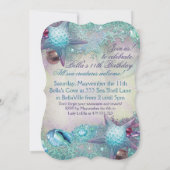 Magical Mermaid Party Invitations (Back)