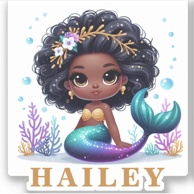 Magical Mermaid Sticker (Front)