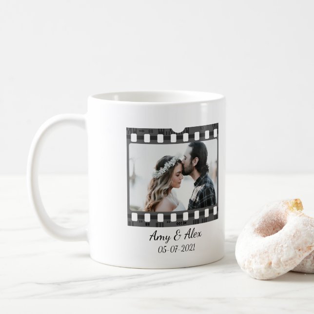 Magical Mermaid Treasure Hunt Blue Ocean Fantasy Coffee Mug (With Donut)