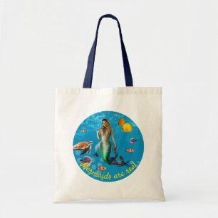 Magical Mermaid Treasure Hunt Blue Ocean Fantasy Tote Bag