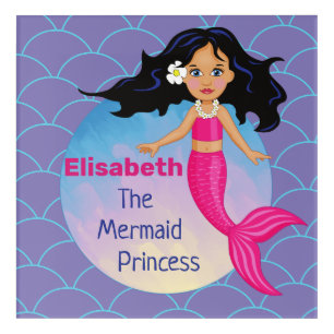 Magical Mermaid Under The Sea Birthday Acrylic Print