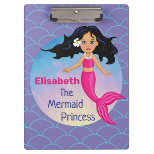 Magical Mermaid Under The Sea Birthday Clipboard