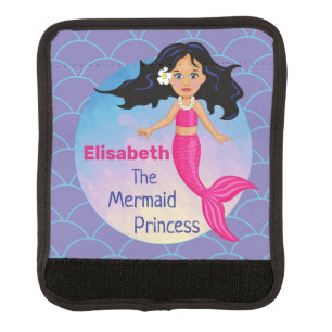 Magical Mermaid Under The Sea Birthday Luggage Handle Wrap