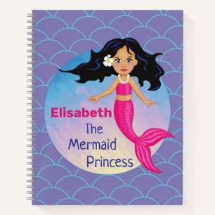 Magical Mermaid Under The Sea Birthday Notebook