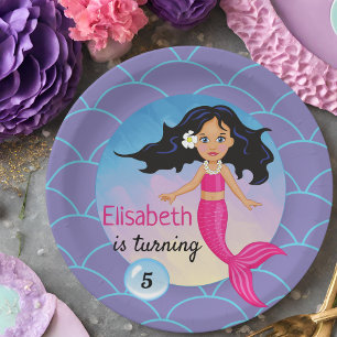 Magical Mermaid Under The Sea Birthday Paper Plates