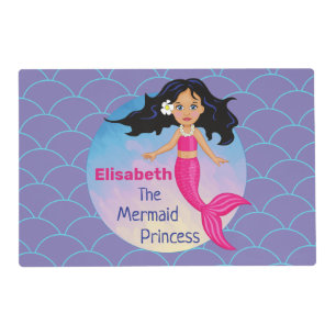 Magical Mermaid Under The Sea Birthday Placemat