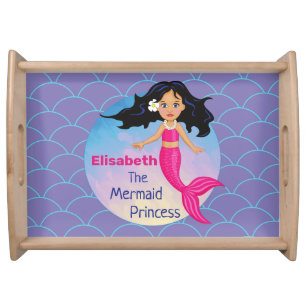 Magical Mermaid Under The Sea Birthday Serving Tray