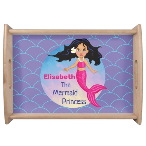 Magical Mermaid Under The Sea Birthday Serving Tray