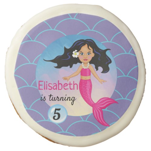 Magical Mermaid Under The Sea Birthday Sugar Cookie