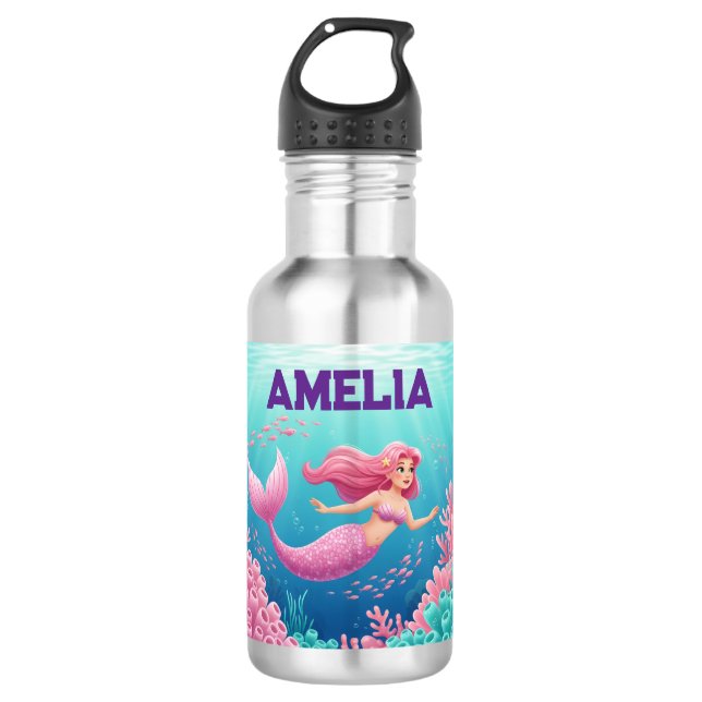Magical Mermaid Water Bottle (Front)