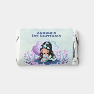 Magical Mermaid Watercolor Birthday Party Hershey's Miniatures