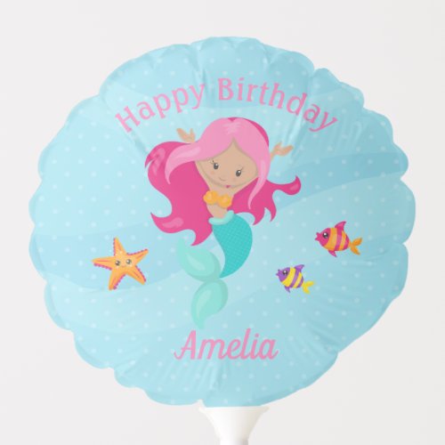 Magical Mermaids Birthday Balloon