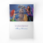 Magical Mermaids on the Beach Colorful Christmas