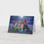 Magical Mermaids on the Beach Colorful Christmas Holiday Card<br><div class="desc">Looking for amazing, beautiful ideas and unique Christmas cards to send to family and friends this holiday season? If you're a mermaid lover (or wish to surprise the mermaid lovers you know), you will simply love these fun coastal Christmas cards that are easily personalized with your own custom message. The...</div>