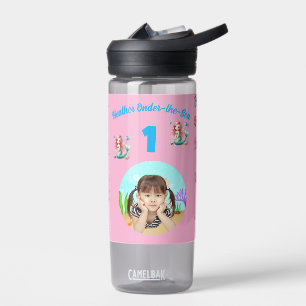 Magical Mermaids Onder-the-Sea 1st Birthday Favor Water Bottle