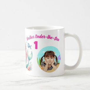 Magical Mermaids Onder-the-Sea 1st Birthday Photo Coffee Mug