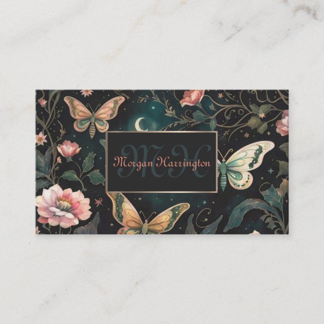Magical Midnight Garden Business Card (Front)