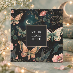 Magical Midnight Garden Square Business Card