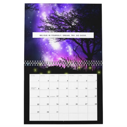 Magical Milky Way Calendar