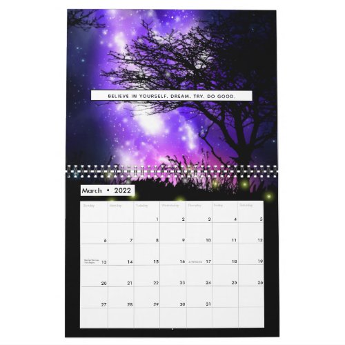 Magical Milky Way Calendar