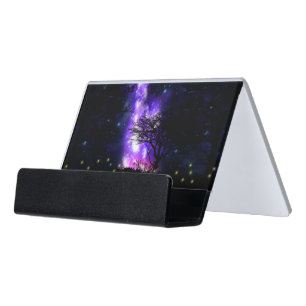Magical Milky Way Desk Business Card Holder