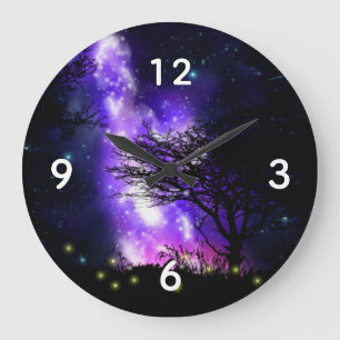 Magical Milky Way Large Clock