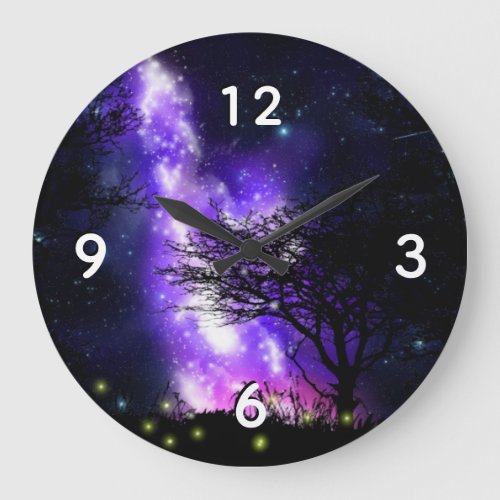 Magical Milky Way Large Clock