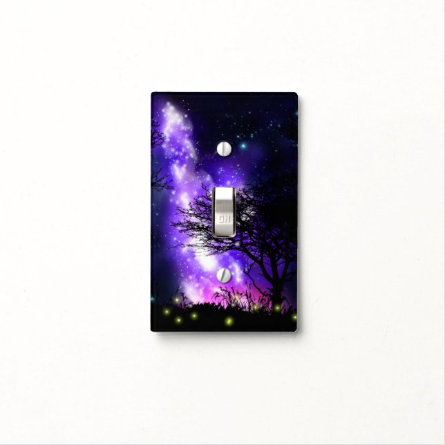 Magical Milky Way Light Switch Cover (In Situ)