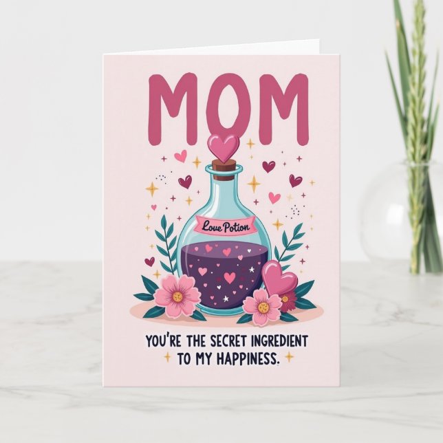 Magical Mom Potion Love Card (Front)