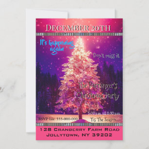 Magical moment Dreamlike Christmas Party Invitation