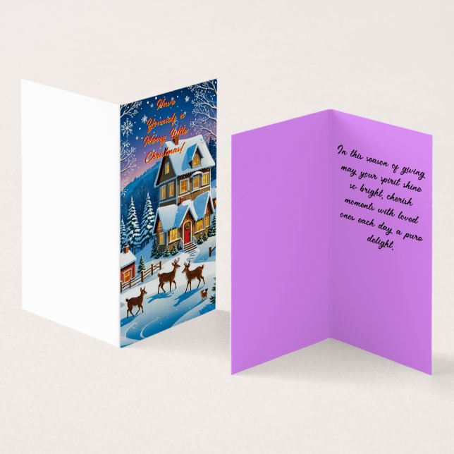 Magical moments Christmas card (Inside and Outside)