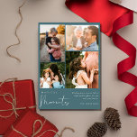 Magical Moments Photo Collage Family Christmas Holiday Card<br><div class="desc">Our Magical Moments Photo Collage Family Christmas Greeting Card is the perfect way to share the joy and warmth of the season with your loved ones! This minimalist photo card is designed to capture the essence of togetherness, making it an ideal choice for spreading holiday cheer. This card features a...</div>
