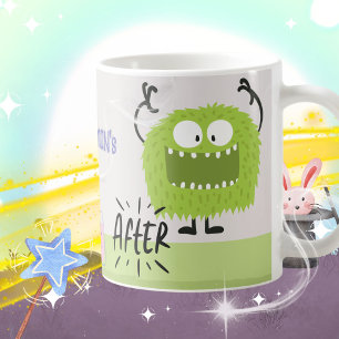 Magical Monster Transformation Kids Name Coffee Mug