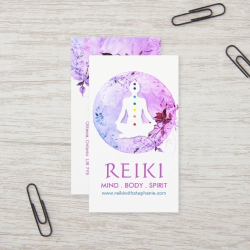 Magical Moon Chakra and Reiki Business Cards