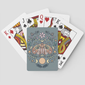 Magical Moon Moth Poker Cards