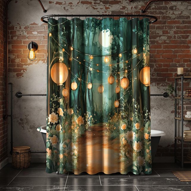 Magical Moonlit Garden | Shower Curtain (Creator Uploaded)
