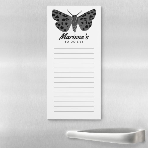 Magical MOTH Custom Grocery Shopping To_Do List  Magnetic Notepad