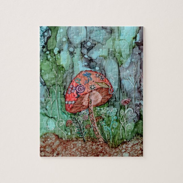 Magical Mushroom Boxed Puzzle (Vertical)