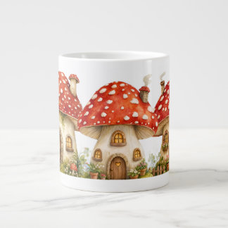 Magical Mushroom Cottage Giant Coffee Mug