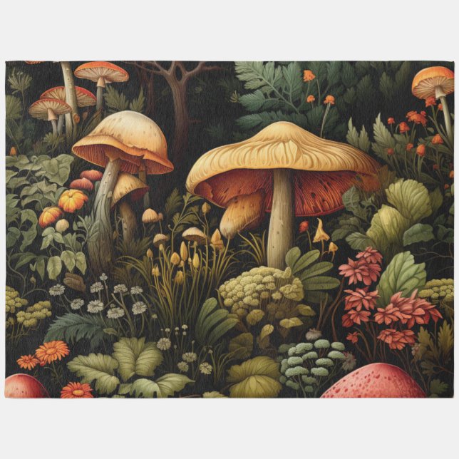 Magical Mushroom Forest Rug (Front)